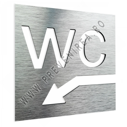 Semn pentru wc la stanga in jos