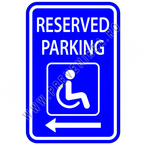 Indicator reserved parking