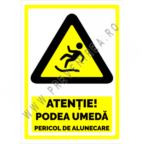 semn pentru podea umeda