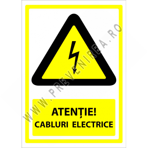 Semn pentru cabluri electrice