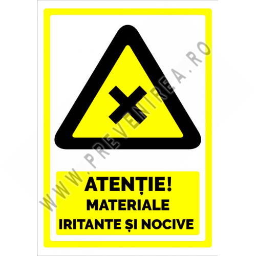 Semn  pentru materiale iritante si nocive