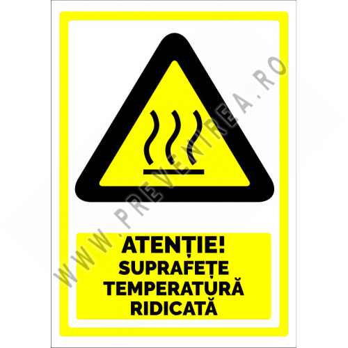 semn atentie suprafete temperatura ridicata semn atentie suprafete temperatura ridicata