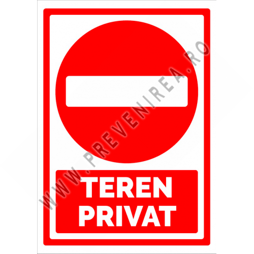Semn teren privat