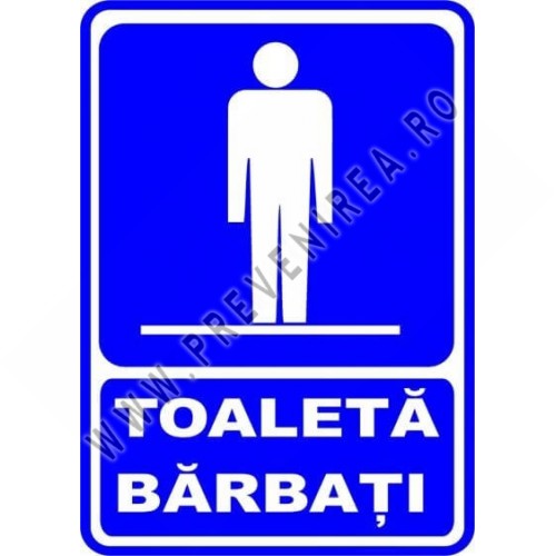 Semn de toaleta barbati