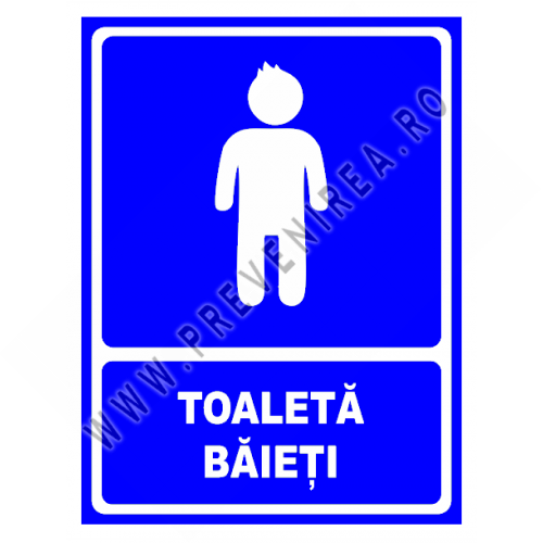 Semn pentru toaleta baieti