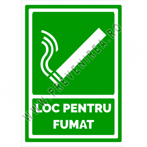 Semn pentru fumatul permis