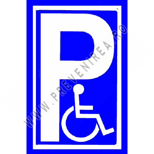 Semn pentru parcare cu scaun rutiere