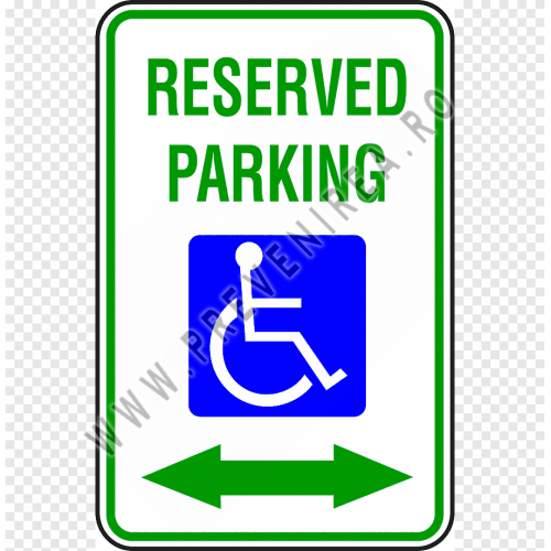 Sign reserved parking