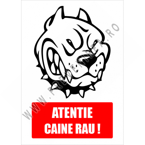 Semn atentie caine rau Semn atentie caine rau
