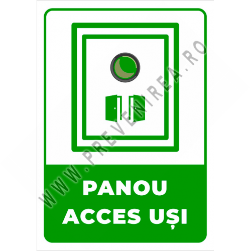 Semn de panou acces usi Semn de panou acces usi