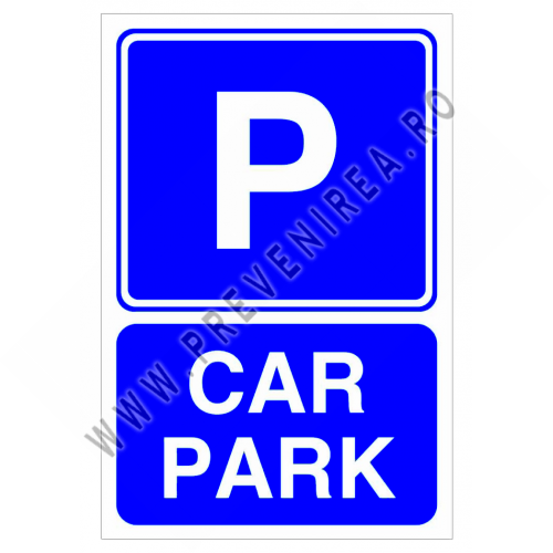 Sign car park Sign car park