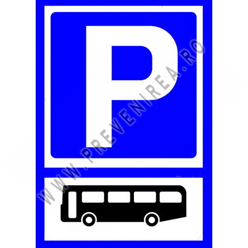 Semn pentru parcare autobuz