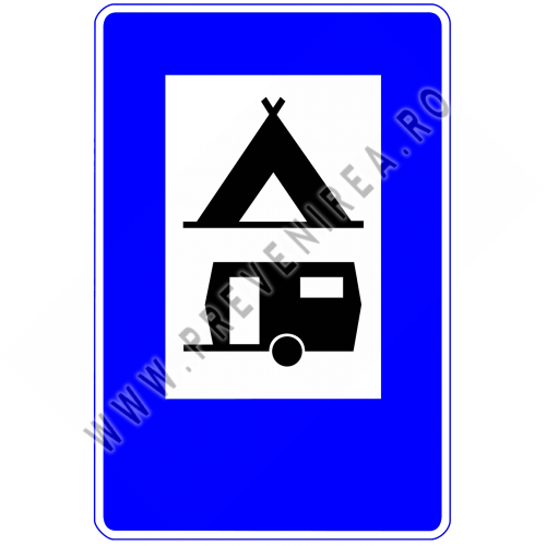 Semn pentru camping