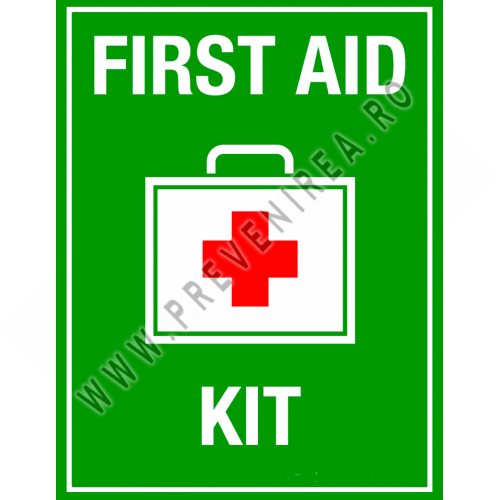 Sign first aid kit