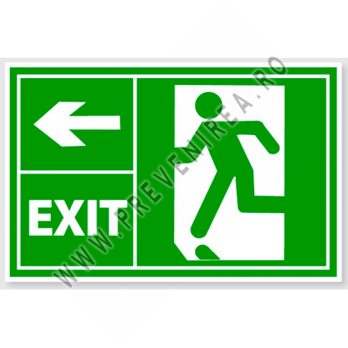 Semn pentru prim ajutor exit stanga