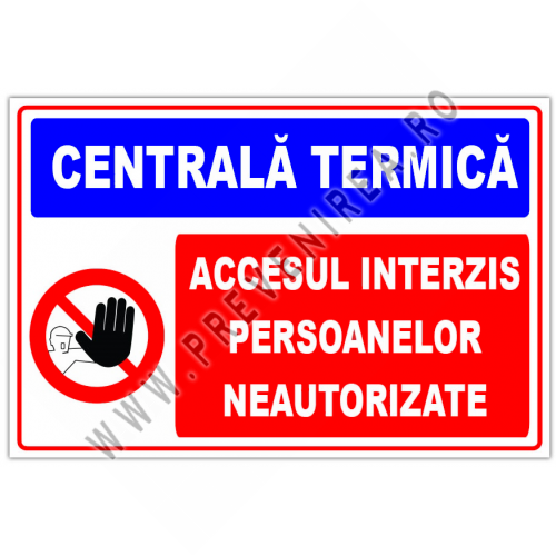 Semn pentru centrala termica
