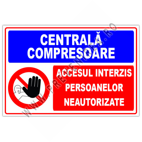 semn pentru centrala compresoare