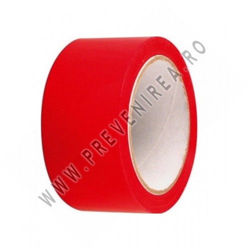Bandă Roșie Colorată Silențioasă – Ideală pentru Industrie și Prevenire Accidente