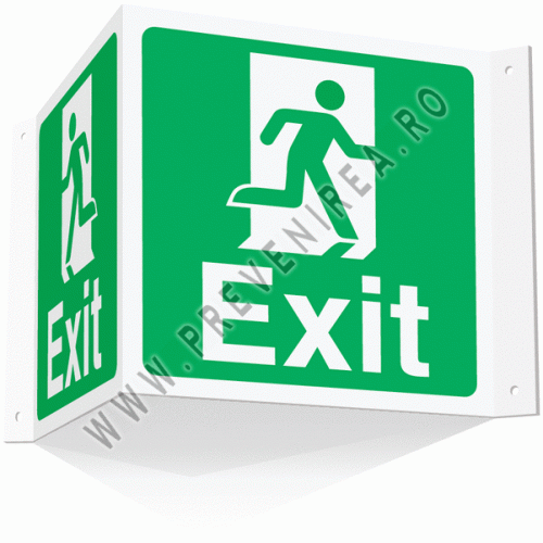 semn exit 3D