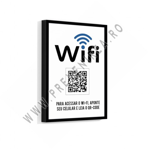 Semn cu Qr Code Wi-Fi