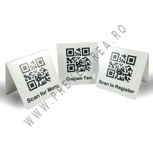 Semn cu cod QR pentru masă meniu fără atingere