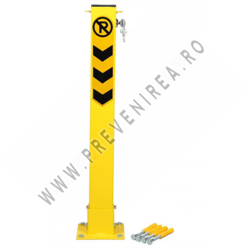Stalp galben pentru blocat locuri  loc parcare