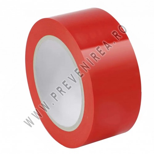 Bandă de marcaj podea roșie – ideală pentru depozite și hale industriale