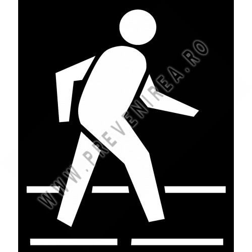 șablon de pictogramă trecerea Pietonilor