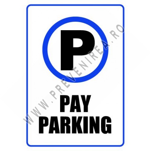 Placuta pay parking