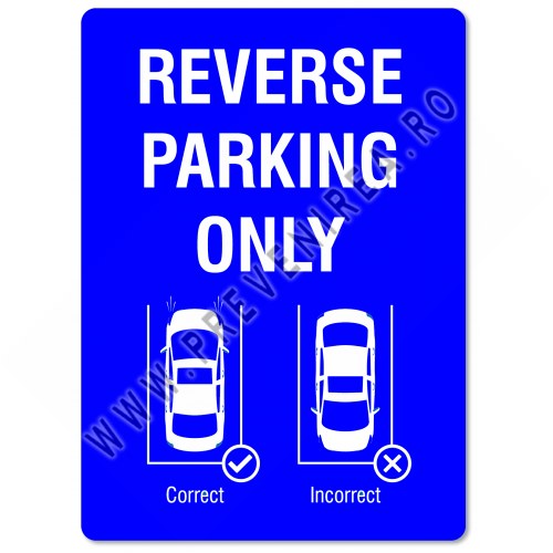 Placuta pentru reverse parking only