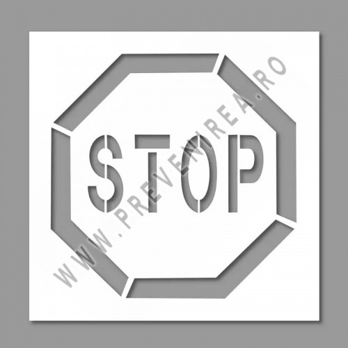Sablon de marcare stop