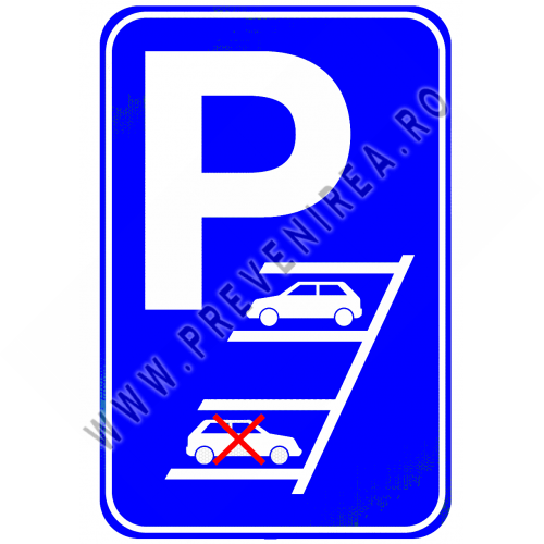 Reverse parking only sign Reverse parking only sign