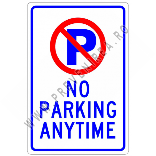 Car parking anytime sign Car parking anytime sign