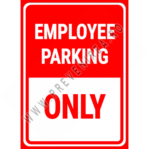 Placuta de parcare angajați – Vizibil, clar și profesional pentru compania ta