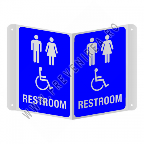 Indicator 3D „Restroom – Unisex & Accessible”