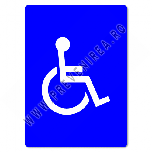 Indicator Accesibilitate – Simbol Universal Persoane cu Dizabilități