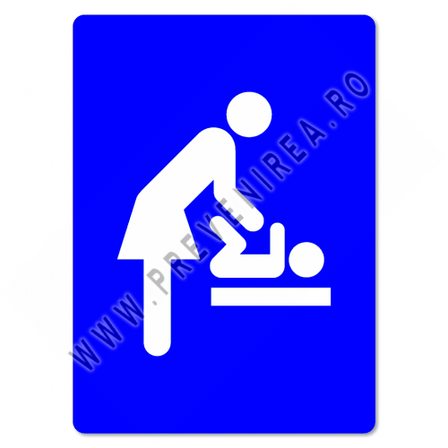 Semn de Ușă Mama și Copil pentru Schimb Bebelusi