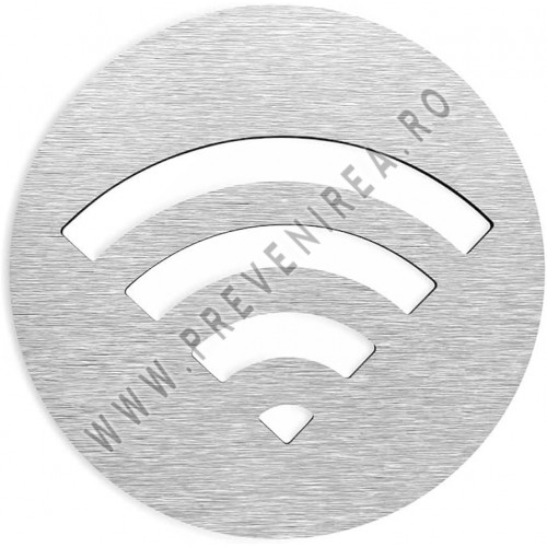 Semn WiFi INTERNET din Aluminiu Personalizat pentru Orice Spaţiu