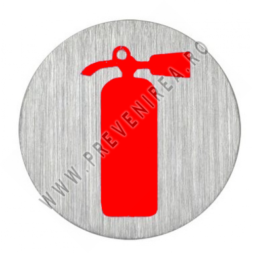 Semn din aluminiu  stingator