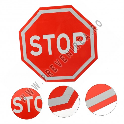 Semn din aluminiu stop