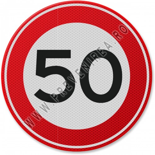 Indicator din aluminiu de circulație 50 km