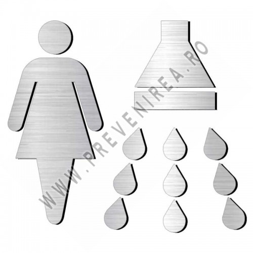 Placuta din aluminiu pentru dus femeni