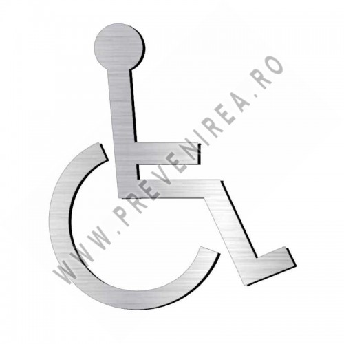 Placuta aluminiu cu dizabilitati