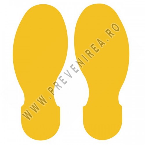 Marcaj pe podea pas galben