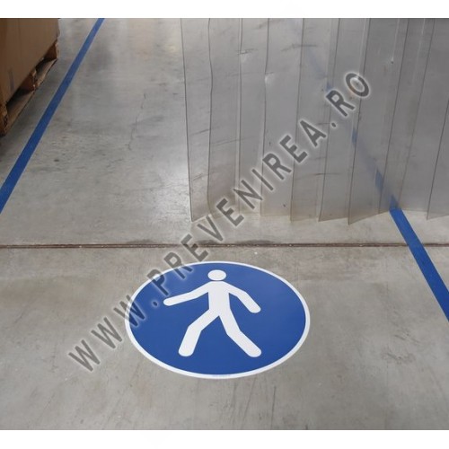 Marcaj rotund la sol Pictogramă pietonală