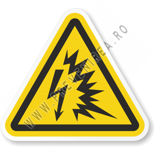 Etichetă Pericol Electrocutare – Protecţie Anti Accidente Electricitate