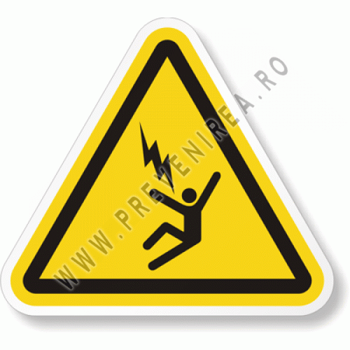 Etichetă Vizibilă Pericol Electric – Siguranță și Prevenire Accidente