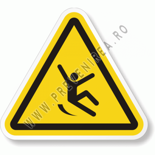 Etichetă Profesională pentru Suprafață Alunecoasă – Previne Accidentele