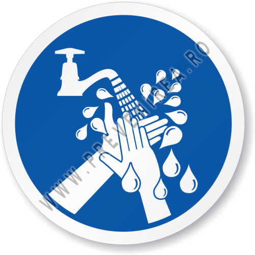 Etichetă Igienă Profesională – Spălați-vă pe Mâini, Siguranță și Curățenie Garantată