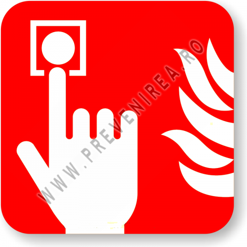 Etichetă de securitate pentru butoane de urgență incendiu – Protecție și monitorizare PSI